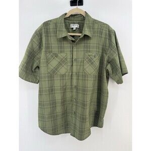 Orvis Shirt Men’s XL Casual Short Sleeve Button Up Performance Outdoor Green